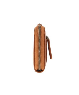 genten トスカ Lファスナー長財布 チャ