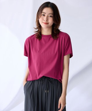 【新色追加/洗濯機可/接触冷感/UVケア】エニィファンクションフレンチスリーブTシャツ