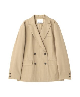 CRAFT STANDARD BOUTIQUE ストライプダブルジャケット Stripe Beige