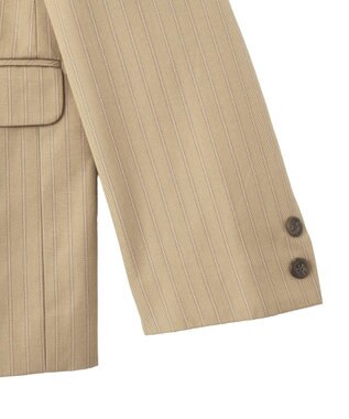 CRAFT STANDARD BOUTIQUE ストライプダブルジャケット Stripe Beige