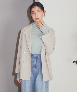 earth music&ecology シアーラメハイネックプルオーバー Mint