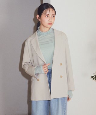 earth music&ecology シアーラメハイネックプルオーバー Mint