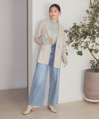 earth music&ecology シアーラメハイネックプルオーバー Mint