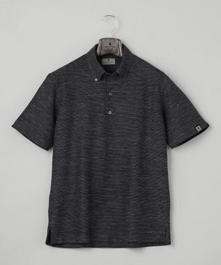 GOTAIRIKU 【麻混の清涼感】ノルマンディーリネン ボタンダウンポロシャツ(24年モデル) グレー系