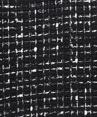 ICB L ロービングツイード ワンピース ブラック×オフホワイト系