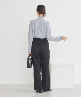 earth music&ecology シアーラメハイネックプルオーバー Light Gray