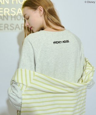 AMERICAN HOLIC 【Mickey&Friends】ビンテージ風スウェット Light Gray Mixture