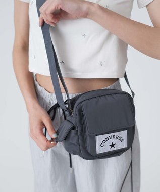 WEGO 【CONVERSE/ユニセックス着用ITEM】別注CONVERSEミニショルダーバッグ グレー