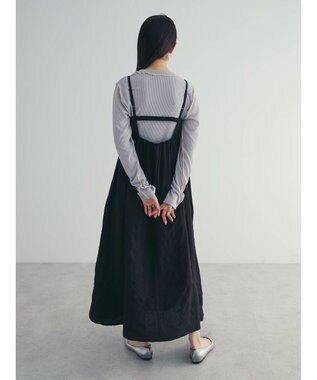 Green Parks ａ．バックギャザーキャミワンピース Black