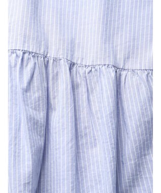 CRAFT STANDARD BOUTIQUE ペプラムブラウス Stripe Blue