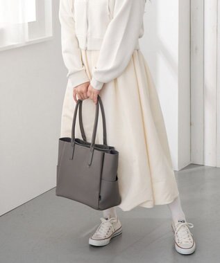 ROOTOTE 3661【きちんと感と頼れる収納力】LT.A4アーキャトルワイド.オブロング-A 02：グレー