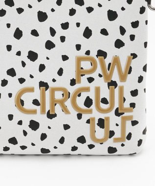 PW CIRCULUS 【UNISEX】ロゴ トートバック クラッチバッグ付き ブラック×ダルメシアン