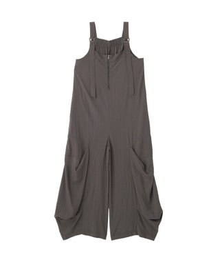 YECCA VECCA 【UVカット/接触冷感/遮熱】COOLコクーンサロペット Charcoal Gray