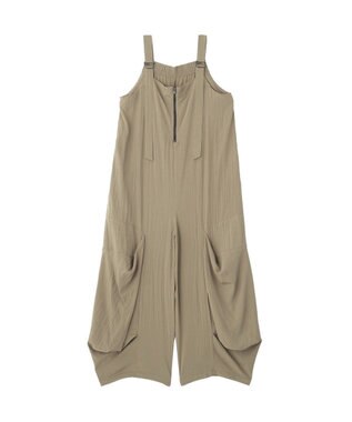 YECCA VECCA 【UVカット/接触冷感/遮熱】COOLコクーンサロペット Khaki