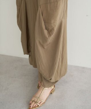 YECCA VECCA 【UVカット/接触冷感/遮熱】COOLコクーンサロペット Khaki