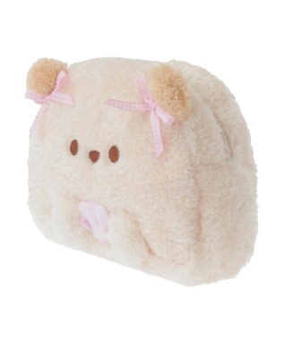 Maison de FLEUR ラッコフェイスポーチ Ivory