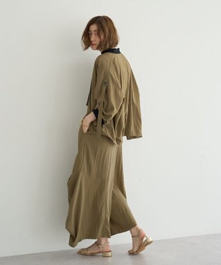 YECCA VECCA 【UVカット/接触冷感/遮熱】COOLコクーンサロペット Khaki