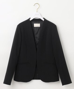 ANY SIS 【セットアップ可】セレモニーダブルクロス カラーレスジャケット ブラック