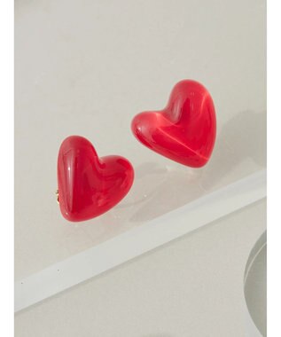 Green Parks ・ＨＡＬＦ　ＴＩＭＥ　ハートイヤリング Red