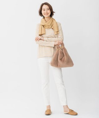 自由区 【WE WANT】365DENIM ストレートスリムデニム パンツ ホワイト系