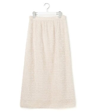 23区 L 【洗える】ヘアリーカットジャカード スカート ベージュ系