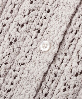 earth music&ecology 【予約】透かし編みニットキャミビスチェ ライトグレー