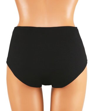 San-ai Resort（三愛水着楽園） WEB限定　ペプラム無地/チェック3点セット水着【Beach Queen（ビーチクイーン）】 ホワイト（チェック）