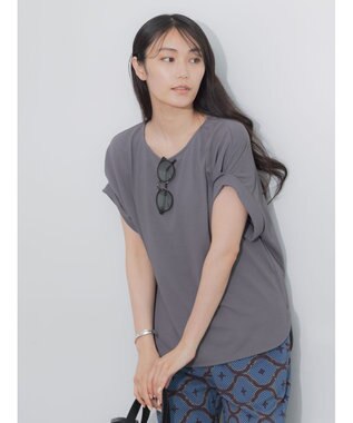 Te chichi 【多機能】ターンバックTEE チャコールグレー