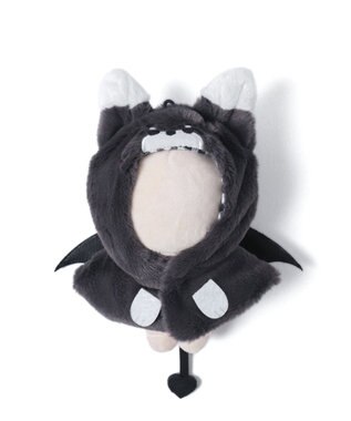 WEGO 【痛バ＆推し活グッズ】ぬいアニマルケープ10cm ダークグレー