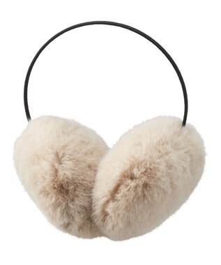 MOONBAT estaa イヤーマフラー ふわふわ ベージュ