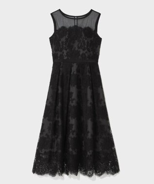 GRACE CONTINENTAL リバーレースドレス ブラック