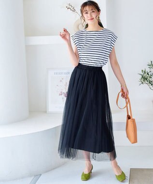 Tiaclasse チュールスカート ブラック