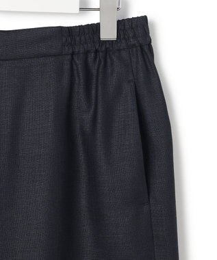 23区 【先行予約】リネンライクグロッシー ワイドパンツ ネイビー系