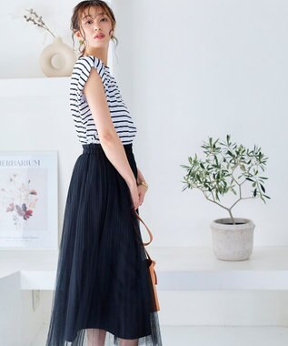 Tiaclasse チュールスカート ブラック