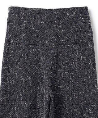 BEIGE， TRIPHANE / ハイウエストツイードタックパンツ Navy Mix