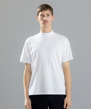 JOSEPH HOMME コンパクトストレッチジャージー　モックネックＴシャツ ホワイト系