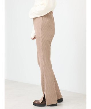 earth music&ecology ぽこぽこスリットパンツ Mocha