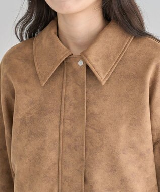 Green Parks ・ＥＬＥＮＣＡＲＥ　ＤＵＥ　スエードポンチブルゾン Camel