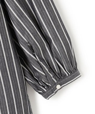 J.PRESS YORK STREET 【WOMEN】タイプライターフリンジ ブラウス ブラック系1