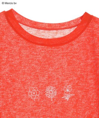 Green Parks ｍｉｆｆｙ／シアーリブプリントＴシャツ Red