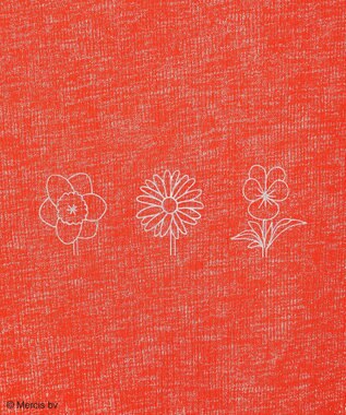 Green Parks ｍｉｆｆｙ／シアーリブプリントＴシャツ Red