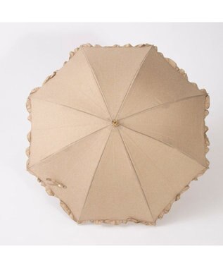 UNBILLION カシュネ cachenez / 【晴雨兼用】【日傘】 シャンプレーフリルショートパラソル キャメル
