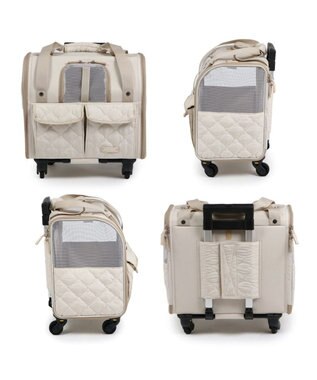 PET PARADISE ペットパラダイス キャスター付き ナチュラル 折り畳みキャリー ベージュ