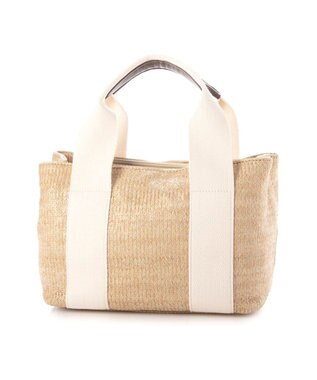 UNBILLION カシュカシュ cachecache / 雑材風テープハンドルパーテーショントート アイボリー