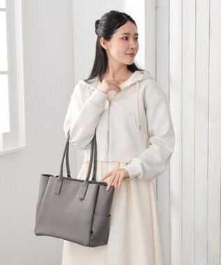 ROOTOTE 3661【きちんと感と頼れる収納力】LT.A4アーキャトルワイド.オブロング-A 02：グレー