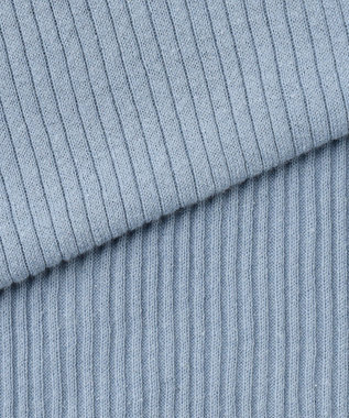 J.PRESS LADIES S LINEN COTTON ポロ ニット サックスブルー系