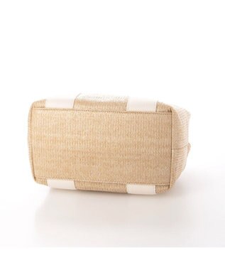 UNBILLION カシュカシュ cachecache / 雑材風テープハンドルパーテーショントート アイボリー