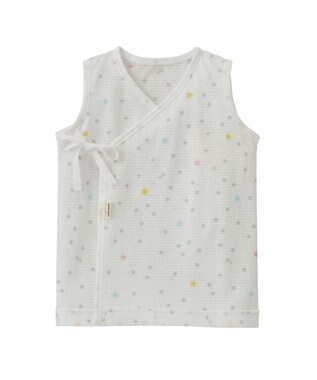 MIKI HOUSE HOT BISCUITS メッシュ短肌着2枚セット 白