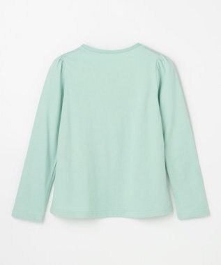 ANY KIDS 【WEB限定】7days プリント 長袖Tシャツ ミント×アニマル