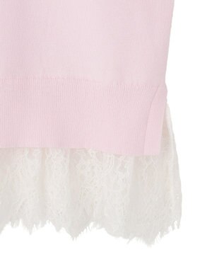 AMERICAN HOLIC 【前後2WAY】裾レースベスト Pink